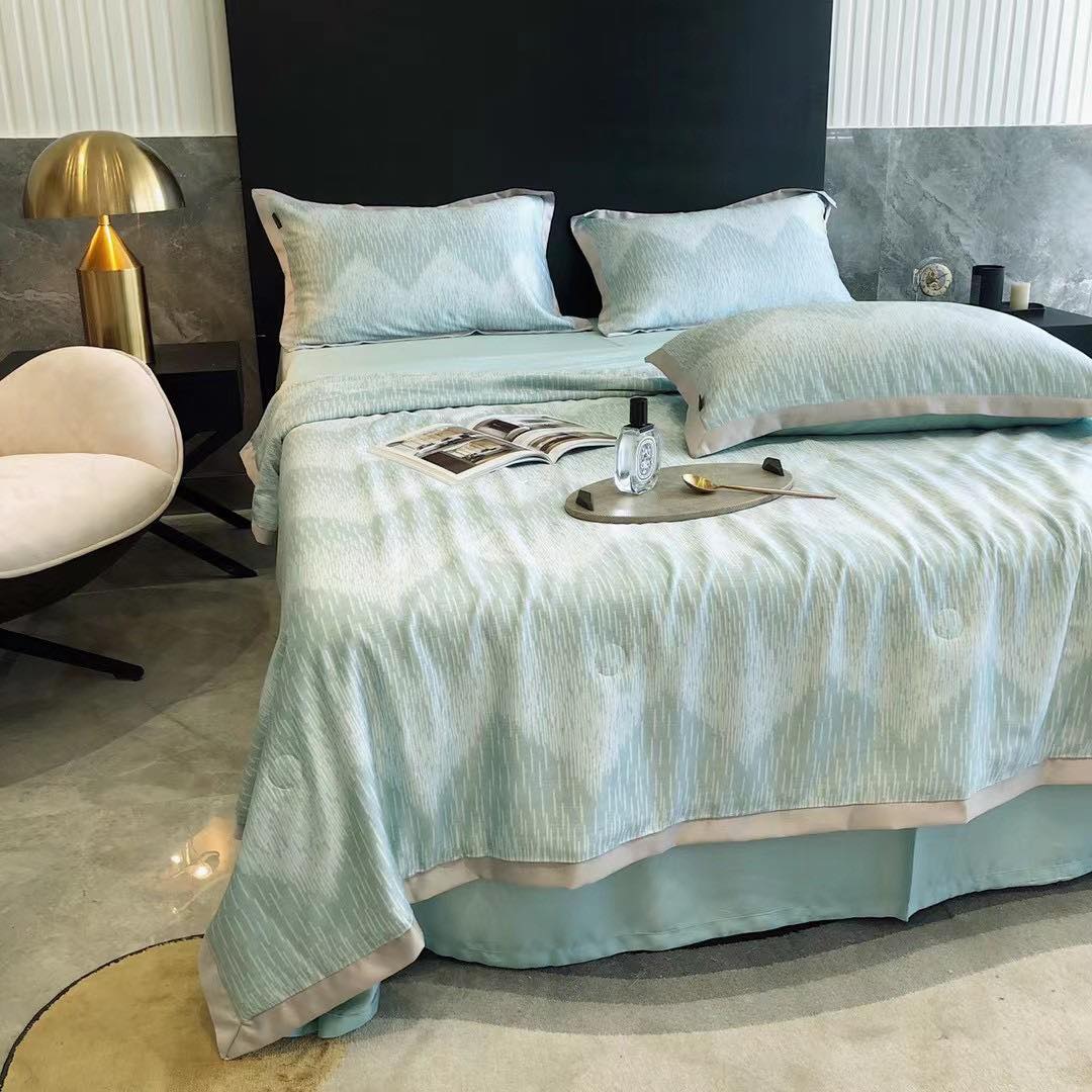 BỘ Chăn ga Tencel chăn trần tơ tằm 100s Markcross thiên tơ mềm mượt mát lạnh cao cấp