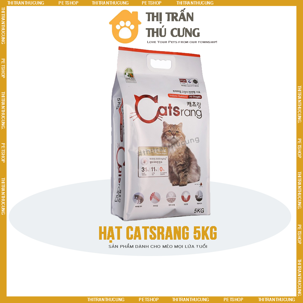 Thức Ăn Hạt Cho Mèo Catsrang Hàn Quốc 5Kg - Giá Siêu Ưu Đãi