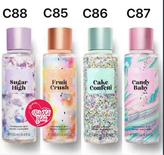 Xịt thơm toàn thân mẫu mới 250ml