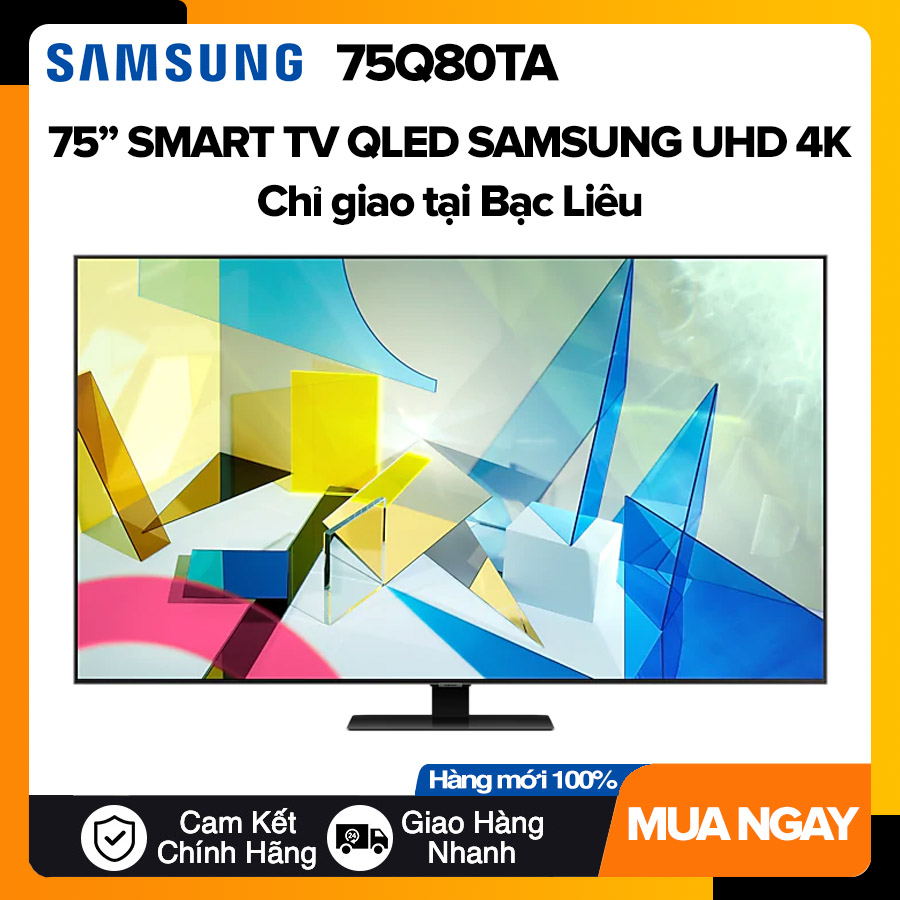 Smart Tivi QLED Samsung 75 inch UHD 4K - Model 75Q80TA Tivi Giá Rẻ - Hàng Chính Hãng