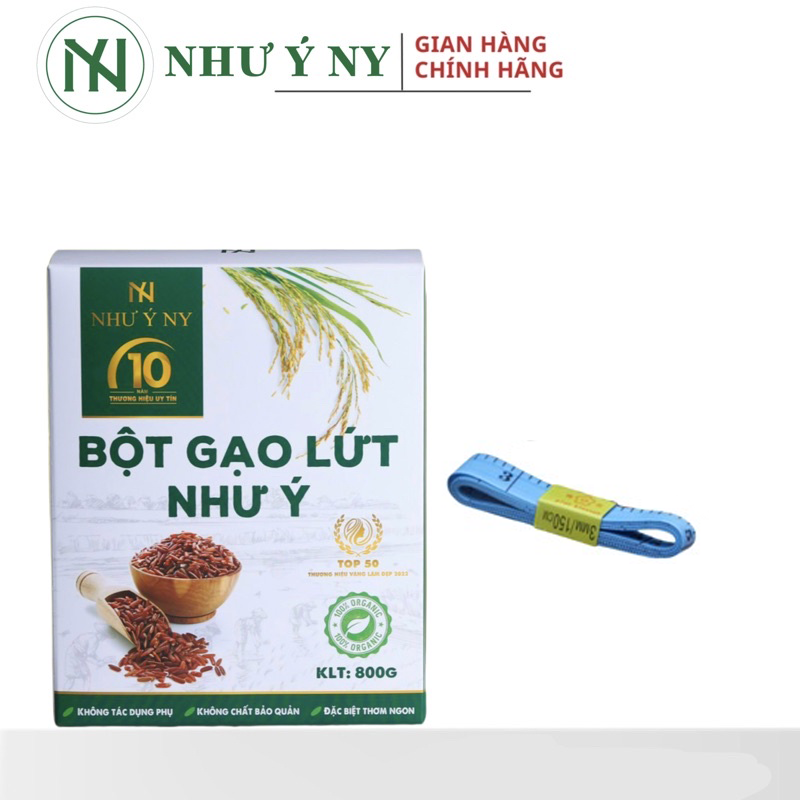 Bột gạo lứt Như Ý 800g kèm thước đo đa năng tác dụng giảm cân