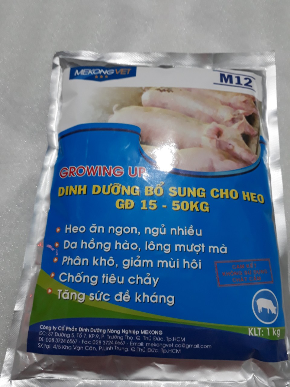 M12 (Tăng trọng heo giai đoạn từ 15_ 50kg) 1kg