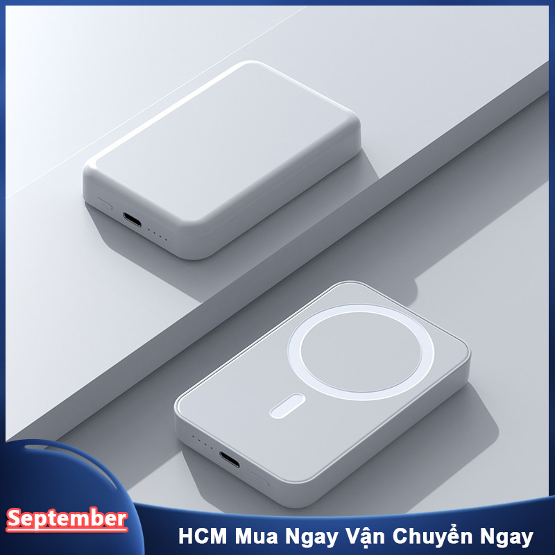 Sạc dự phòng từ tính Iphone Wireless Power Bank Sạc nhanh 5000/10000mah Mini Cao cấp Nhỏ gọn Hỗ trợ Iphone 12 13/android 20w Power Bank