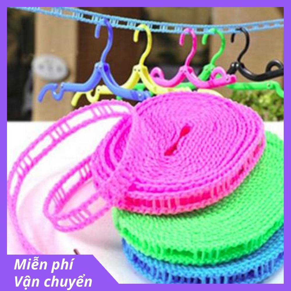 Combo 3 Dây phơi quần áo thông minh đa năng chống bay quần áo (5m / 3m)