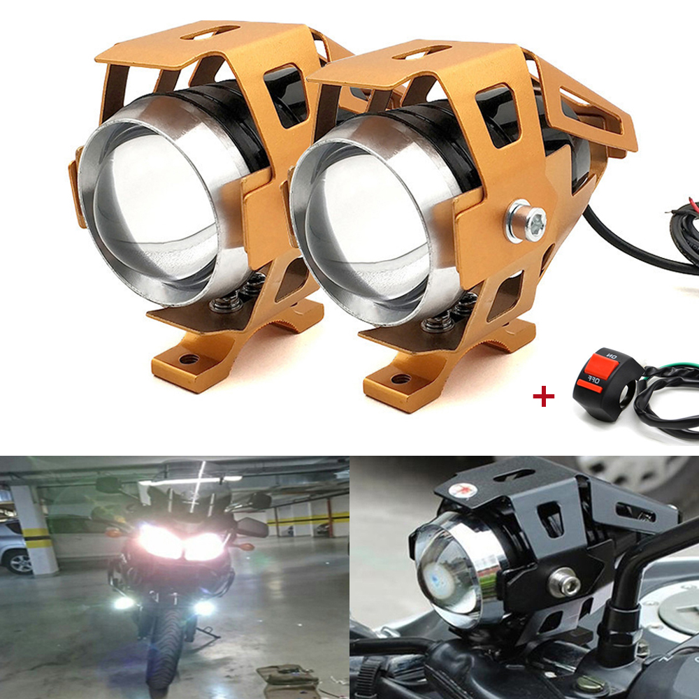 Đèn pha xe máy mới U5 LED Đèn phụ trợ chiếu sáng cho Yamaha ttr250 ttr 125 250 600 ttr600 xt250 Tricker dt230 dt125