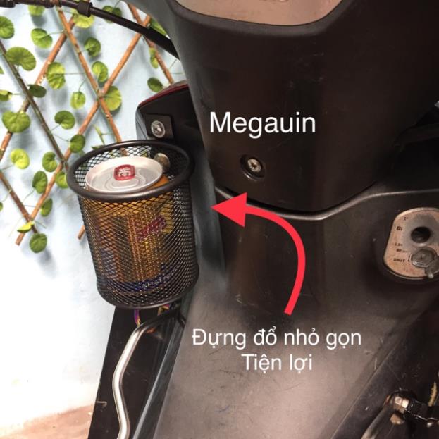 Giỏ hông vuông, tròn xe máy chế gắn nhiều xe