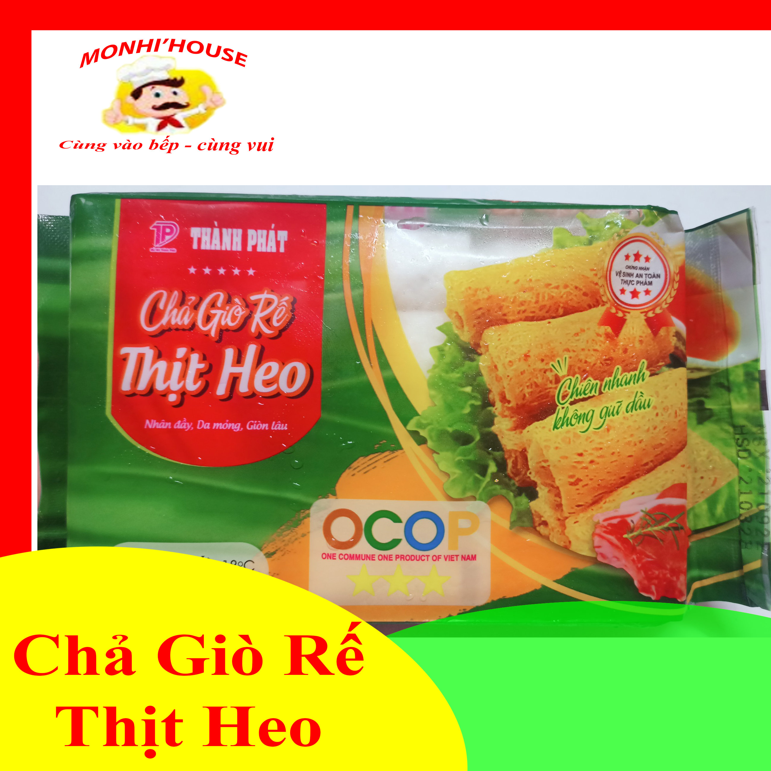 Gói 400g chả giò Rế Nhân Thịt thơm ngon