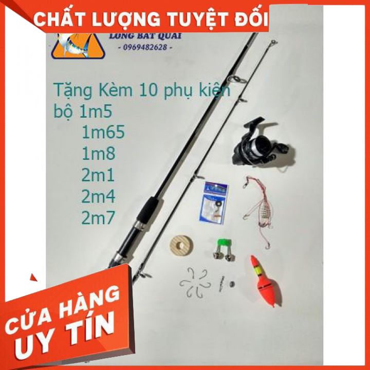 Bộ Cần Câu Máy Shimano 2 Khúc Đặc từ 1m5 đến 2m7 Tặng Kèm Đầy Đủ Phụ Kiện Hót Như Hình + Lăng Xê