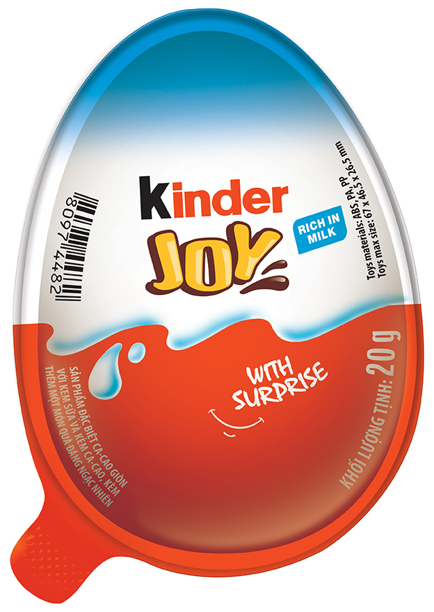 Trứng Sô cô la Kinder Joy xanh 20g chứa kèm đồ chơi ngẫu nhiên