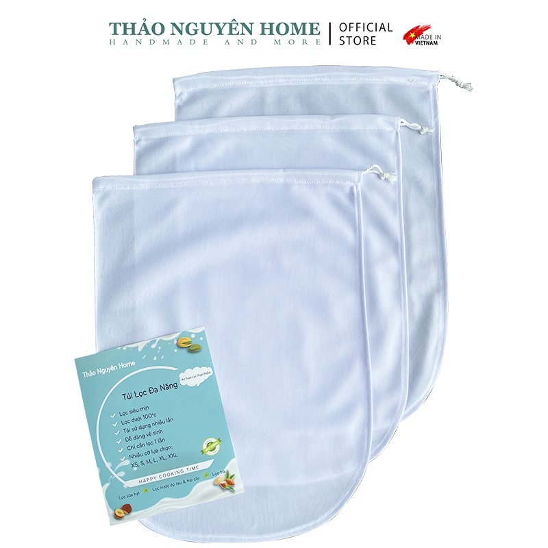 Túi lọc sữa đậu nành, sữa hạt, hữu cơ nhiều cỡ để chọn