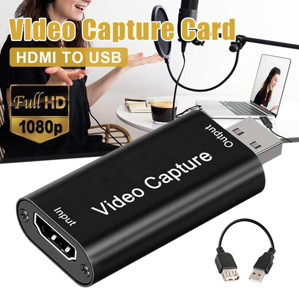 Hdmi sang usb đầu thu tín hiệu video capture card usb 2.0 4k 60hz hdmi streaming video recording box