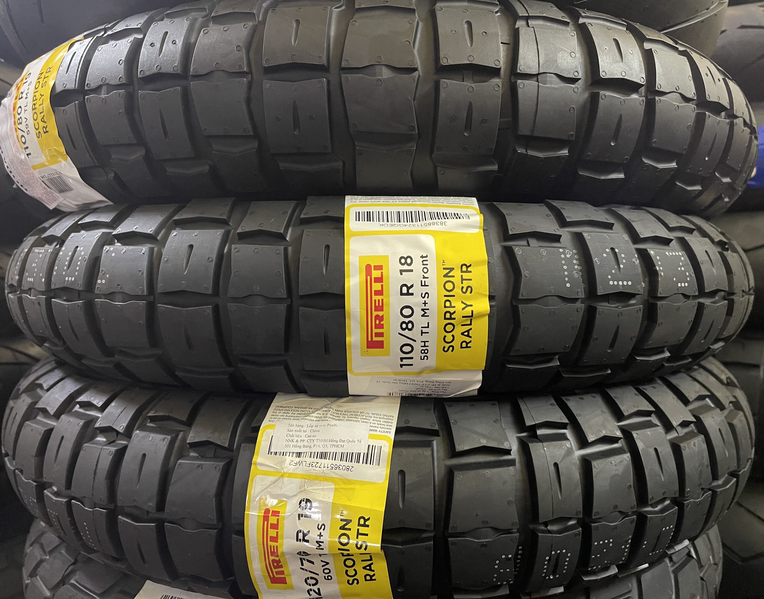 Vỏ xe Pirelli Scorpion Rally STR  CHÍNH HÃNG, nhiều size dành cho các dòng xe CB500X, KTM ADV, ...