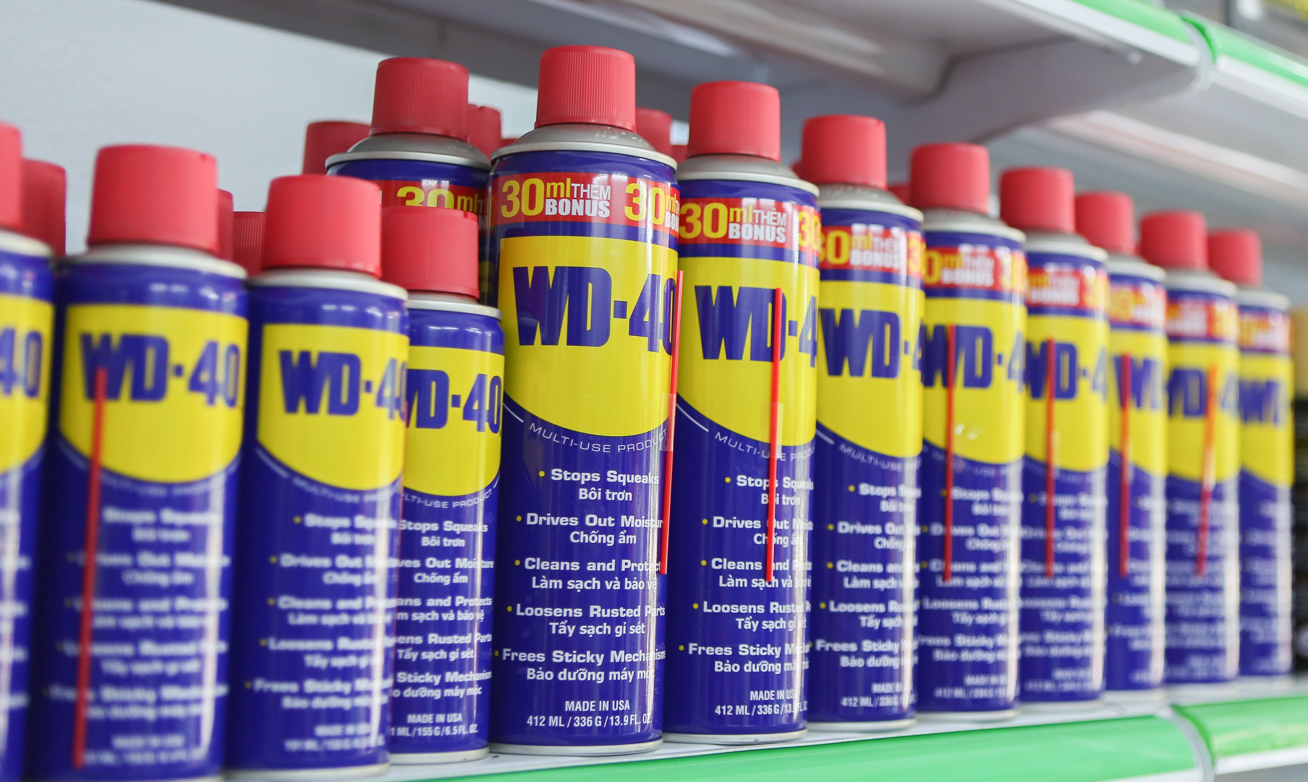 Chai xịt vệ sinh sên WD40 cao cấp cho xe xích trần 300ml