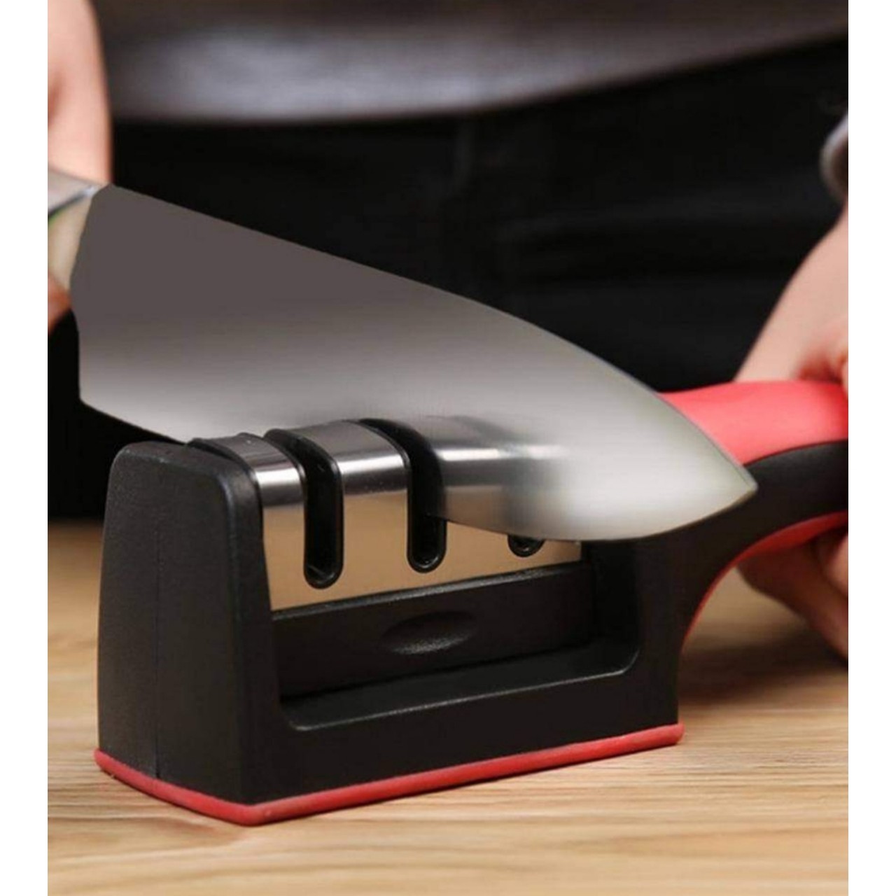 Dụng Cụ Mài Dao 3 Lớp Bẳng Thép Chuyên Dụng Diamond Sharpener Của Nhật Bản