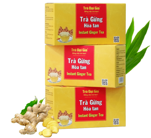 Trà gừng hòa tan - trà đại gia