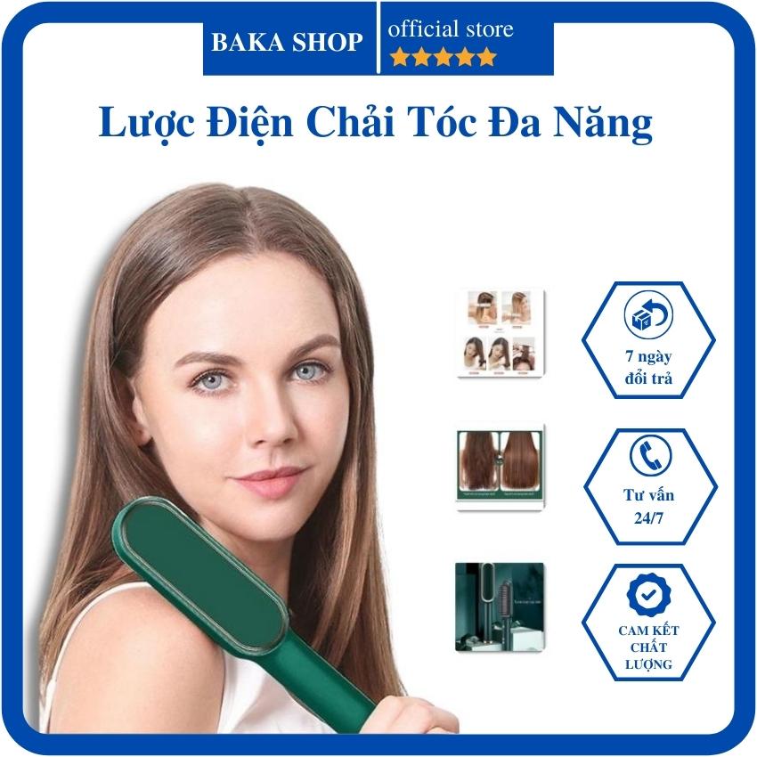 [FreeshipMAX] Lược điện chải tóc siêu tốc lược điện uốn tóc tóc tạo kiểu chải tóc siêu thẳng đa năng thông minh tiện ích Bảo hành 1 đổi 1