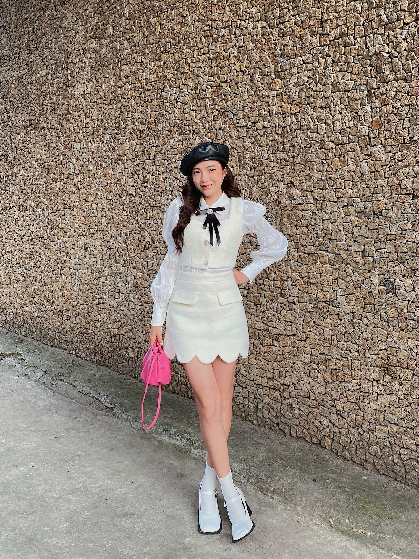 ✿ Somee studio ✿ Maika gilet ✿ Áo gillet dạ lông thỏ