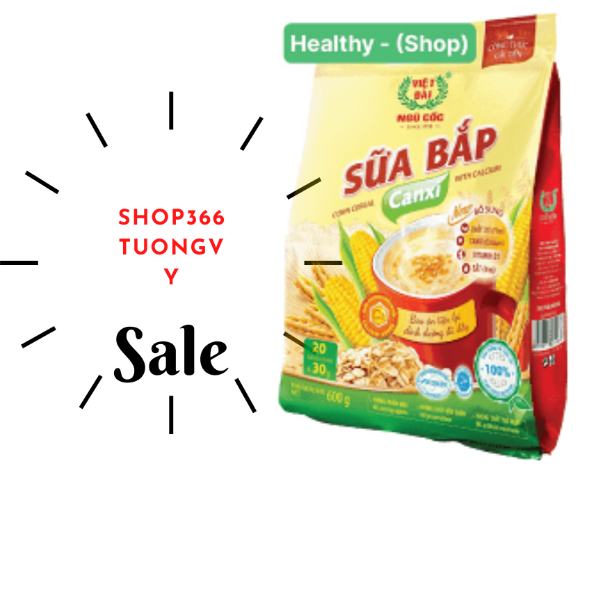[Ngũ Cốc Sữa bắp 600g Việt Đài] Sữa Bắp Canxi 600g mẫu mới cải tiến với bổ sung hàm lượng Canxi, D3, Sắt, Chất Xơ giúp bữa ăn hiện tại đầy đủ dinh dưỡng hơn, đã có mặt tại shop366tuongvy