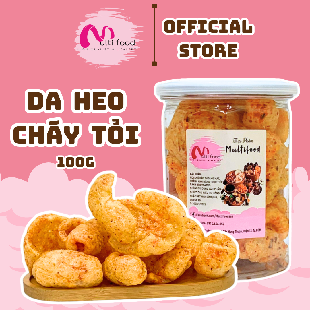 100g da heo cháy tỏi - multifood