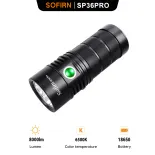 Sofirn Đèn Pin LED Mạnh Mẽ SP36 Pro 8000lm Mới Đèn LED 18650 Sạc Được USB C 4 * SST40 5V 3A Anduril 2.0
