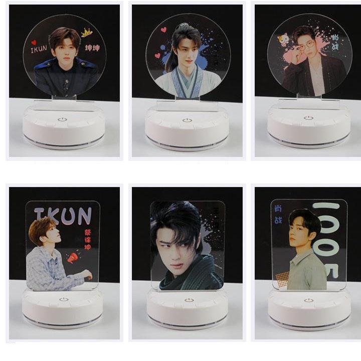 (250) Đèn ngủ đổi màu thần tượng Vương Nhất Bác Tiêu Chiến Ma Đạo Tổ Sư Thái Từ Khôn để bàn trang trí trưng bày