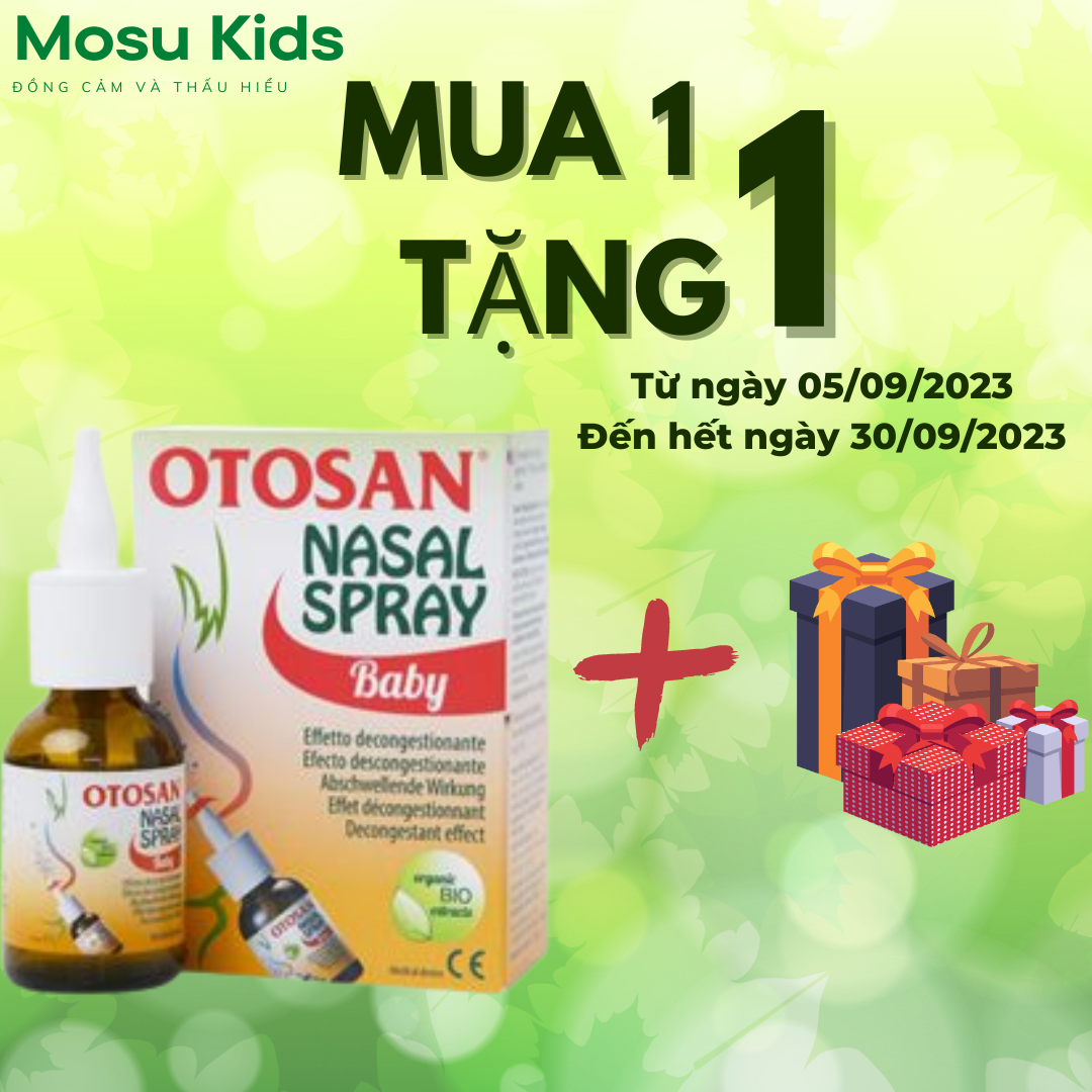 Otosan Nasal Spray Baby xịt mũi hỗ trợ viêm mũi viêm xoang thông thoáng