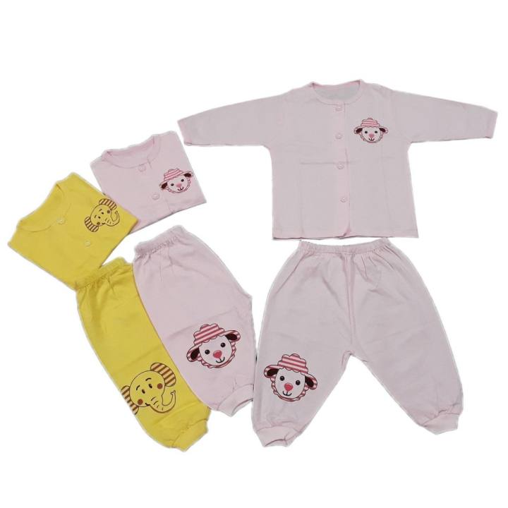 Combo 03 Bộ Quần áo sơ sinh Thái Hà Thịnh chất cotton mềm mịn, có size cho bé từ 3 - 9kg; Đồ bộ cho bé sơ sinh