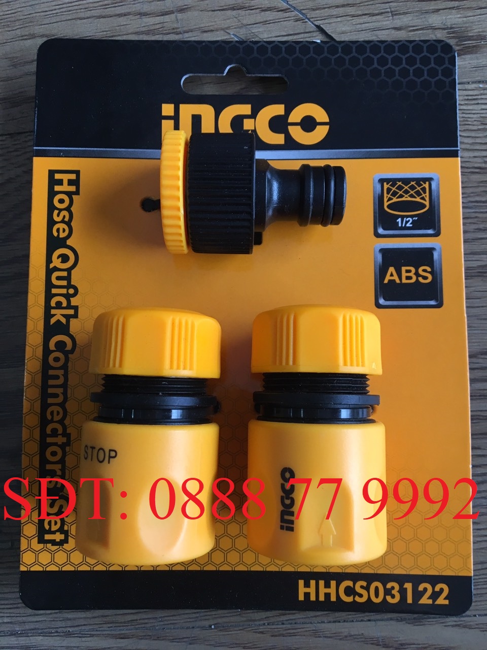 Bộ 3 khớp nối ống nước vòi xịt rửa ingco hhcs03122