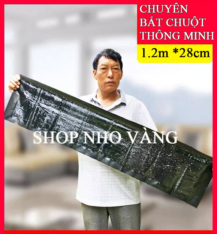 Keo dán chuột đen keo dính chuột keo bẫy chuột siêu dính kích thước lớn 1.2m x 28cm