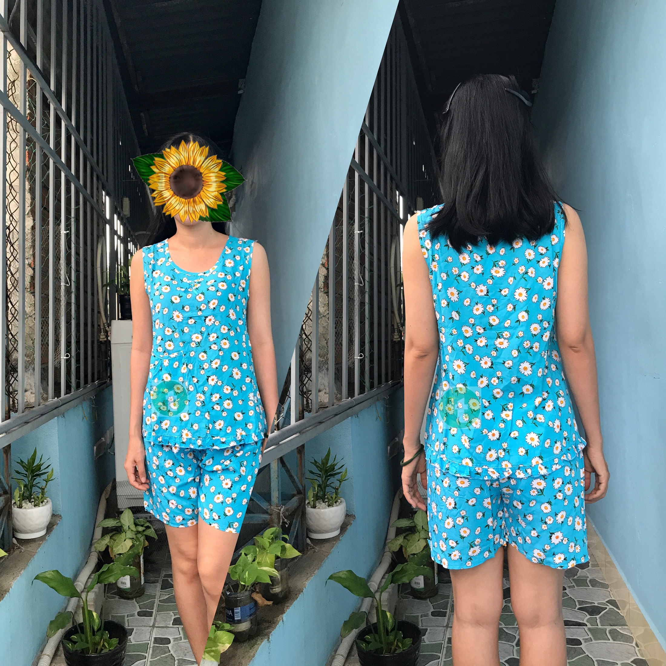 Bộ ngủ mặc nhà lanh tole, Sét bộ đùi sát nách