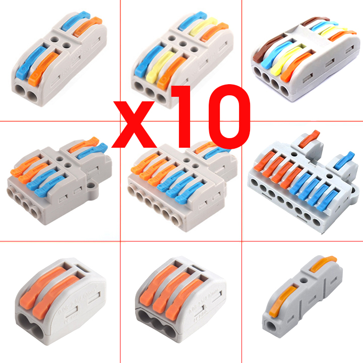 COMBO 10 Cút nối dây điện cho dây đơn dây đôi dây ba tiện dụng KV PCT