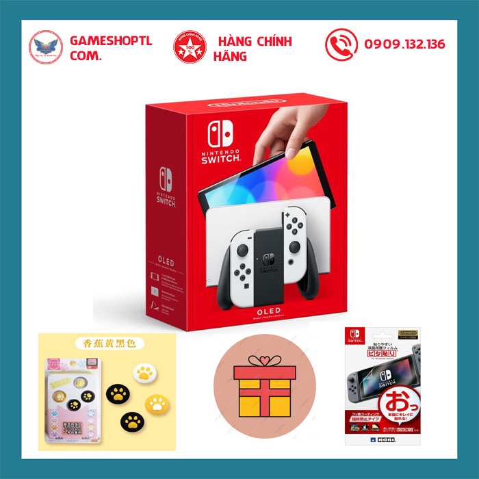 [HCM][TRẢ GÓP 0%] MÁY NINTENDO SWITCH OLED MODEL NEON JOYCON / WHITE JOYCON