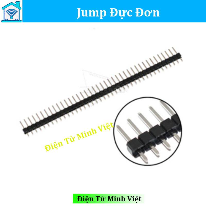 Combo 5 jump đực đơn 1x40 2.54 loại thẳng