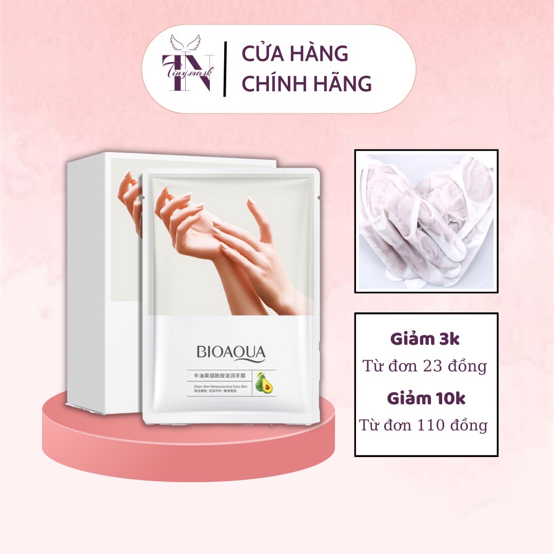 Mặt Nạ Dưỡng Ẩm Da Tay Hương Bơ Cao Cấp - Hãng Bioaqua - Cấp Ẩm, Tẩy Da Chết Tay, Phục Hồi Da Tay