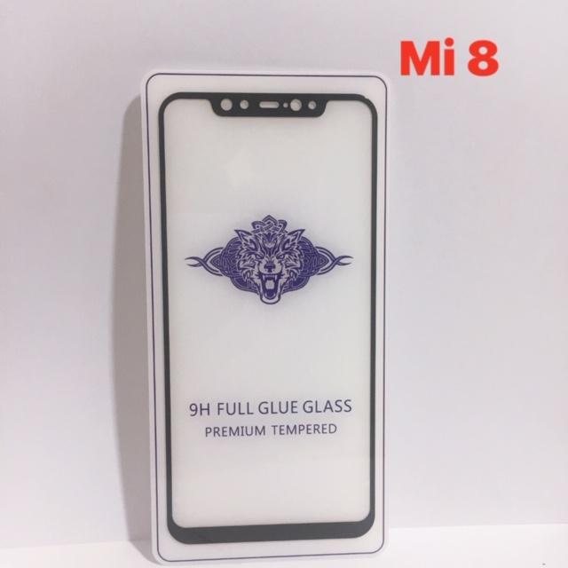 Combo 2 kính cường lực Full màn hình cho Xiaomi Mi 8