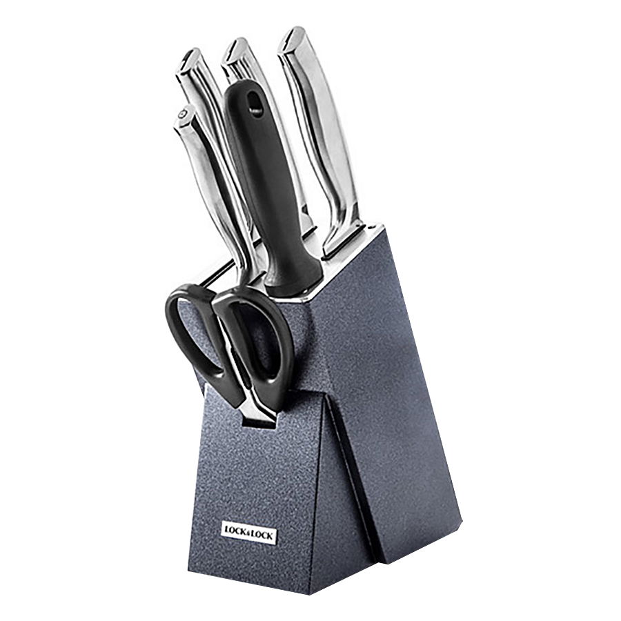 Bộ dao 7 món lock&lock bằng thép không gỉ ckk301