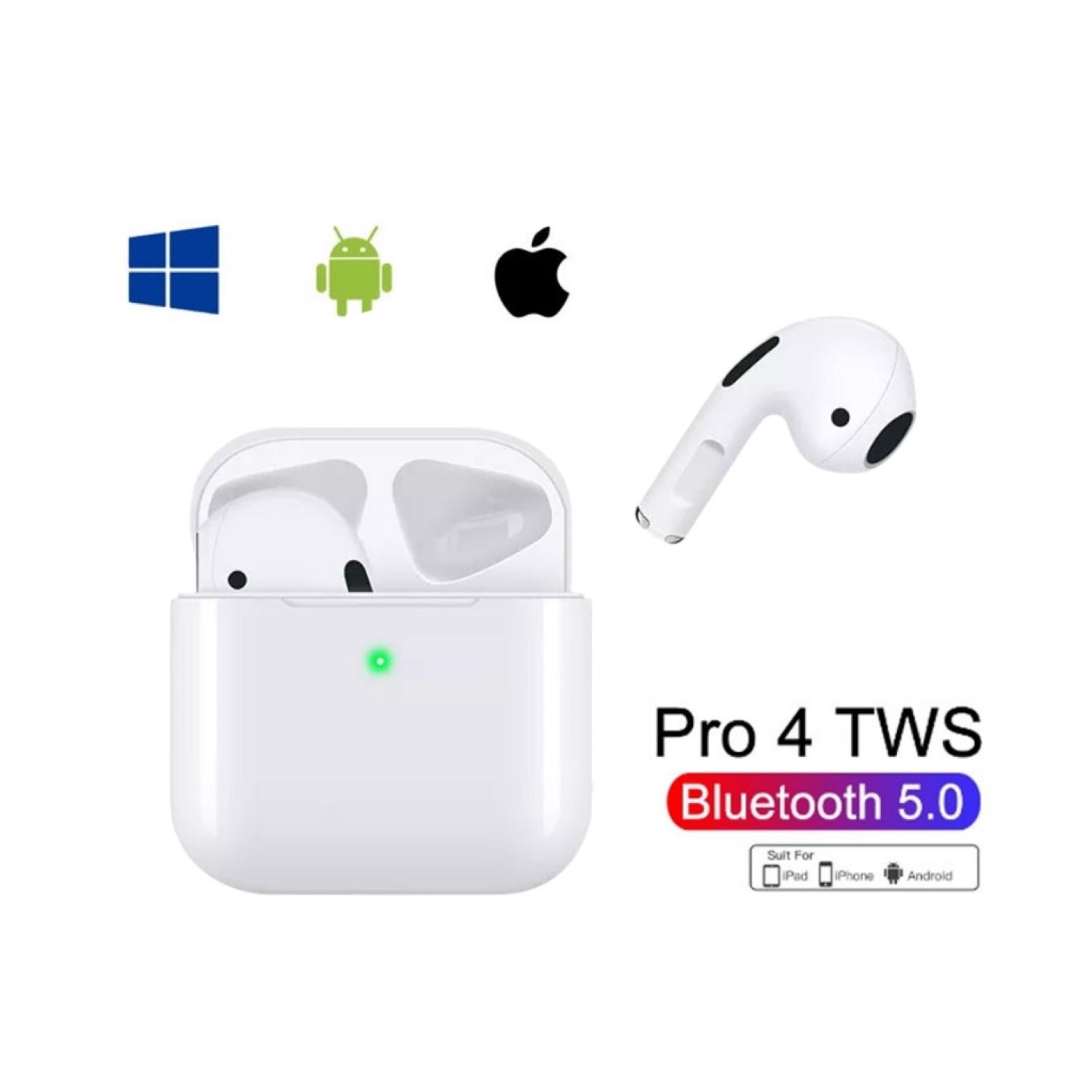 Tai Nghe Bluetooth Pro 4 Không dây cho Android và Ios Đẳng cấp, True Wireless Định vị Đổi tên