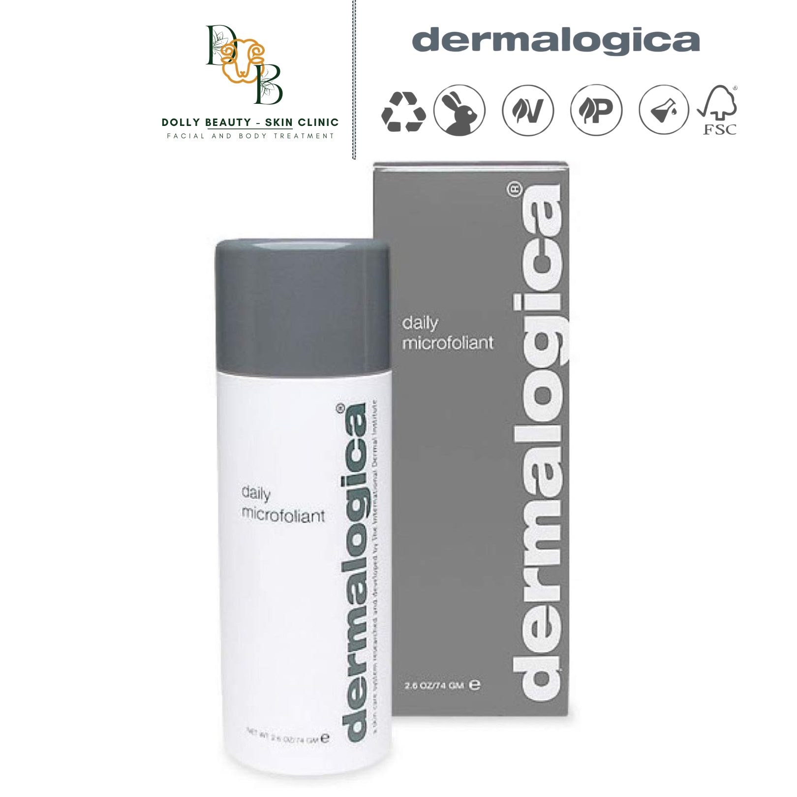 Bột tẩy da chết chiết xuất từ cám gạo DAILY MICROFOLIANT phù hợp với mọi loại da của DERMALOGICA - Dolly Beauty