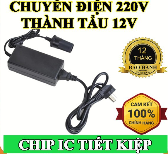 BỘ CHUYỂN ĐỔI NGUỒN 12V SANG 220V (CHO PHÉP THIẾT BỊ CHẠY BẰNG TẨU 12V Ô TÔ HOẠT ĐỘNG BẰNG ĐIỆN 220V GIA ĐÌNH)