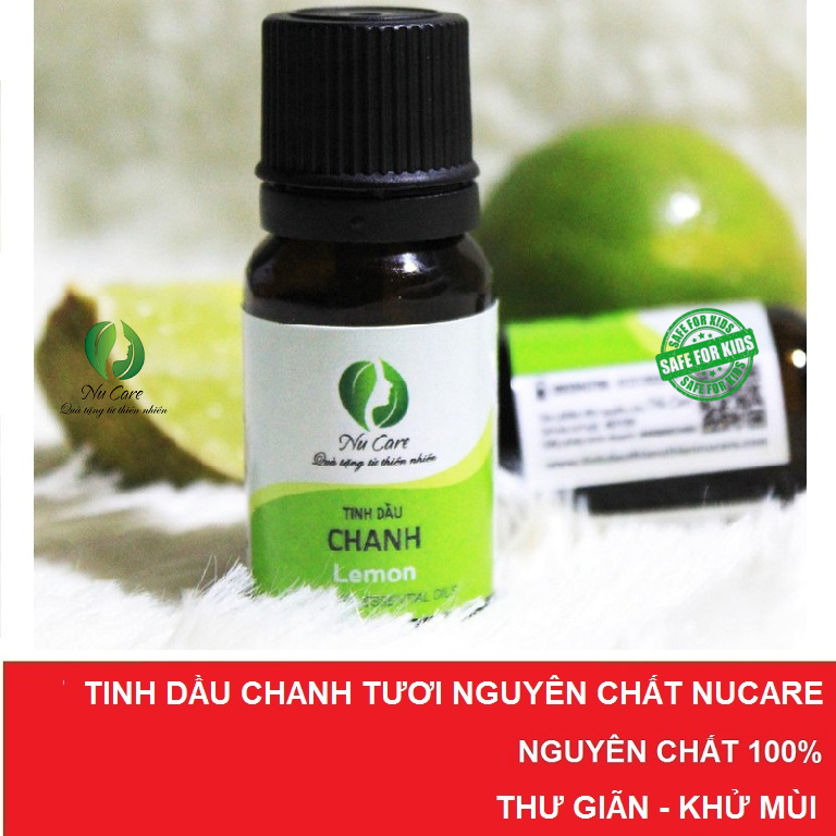 [HCM]Tinh Dầu Chanh Tươi Nguyên Chất Nucare gảim mụn khử mùi phòng chống cảm lạnh đuổi côn trùng
