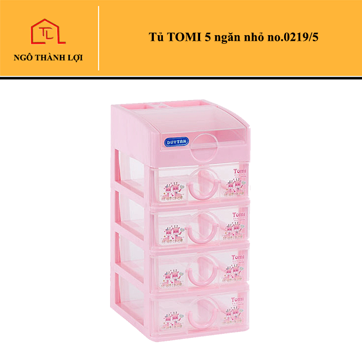 [MÀU NGẪU NHIÊN] Tủ nhựa mini Duy Tân Tomi nhỏ 3 ngăn / 4 ngăn / 5 ngăn