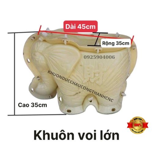 Khuôn đúc chậu cảnh hình con voi