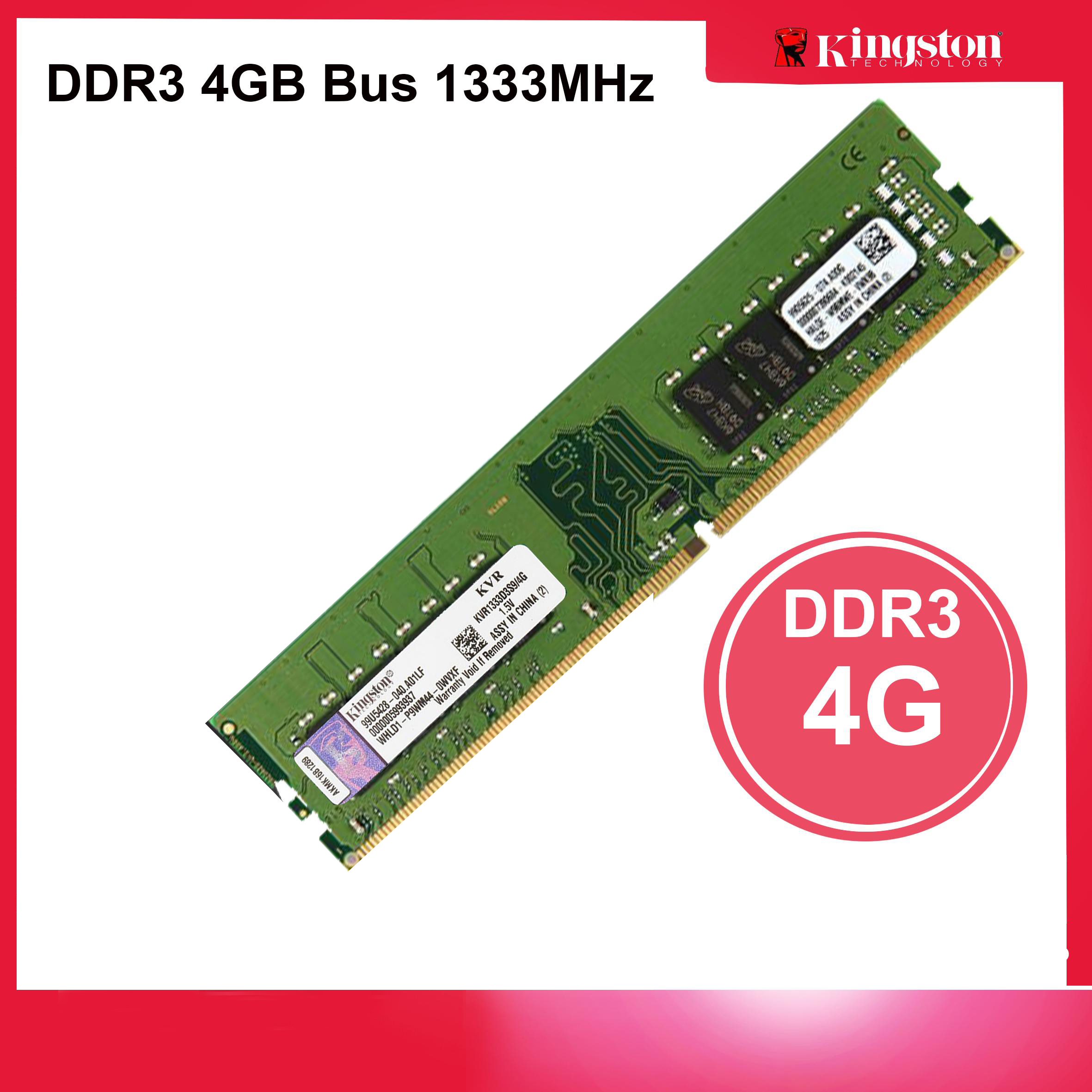Ram desktop kingston 4gb ddr3 bus 1333mhz