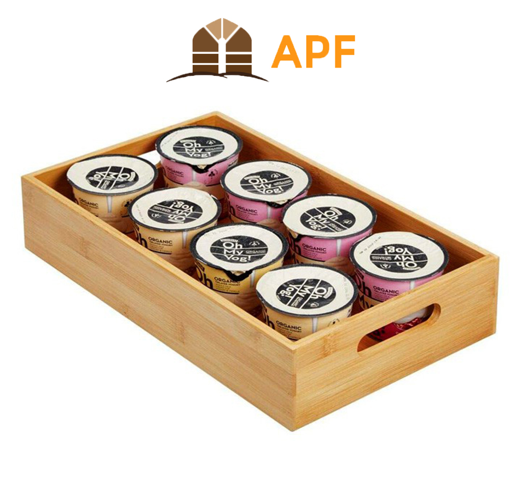 Khay gỗ thông đựng gia vị apf