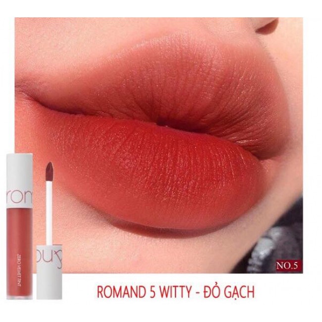 Son kem lì romand zero velvet tint no.5 witty