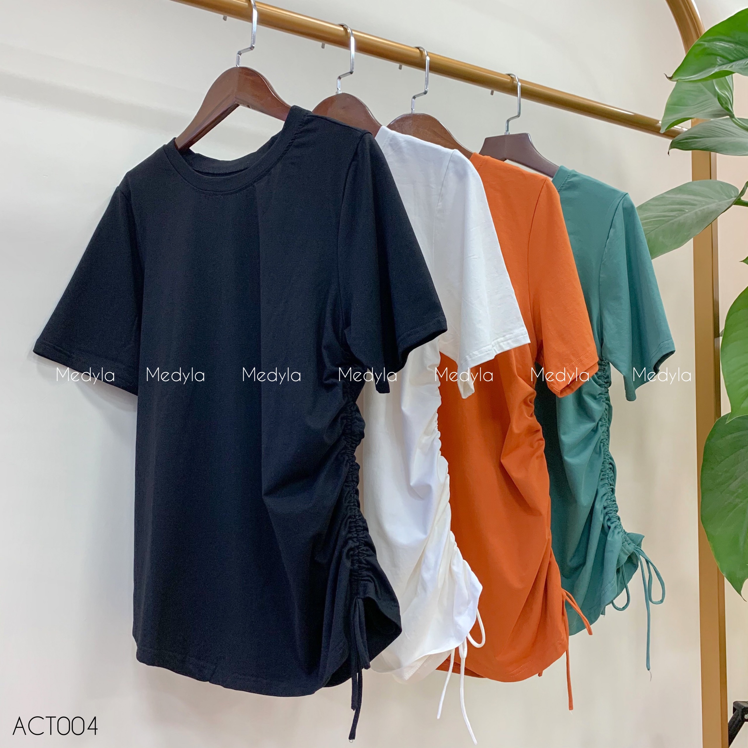 Áo phông rút dây eo cho bầu thoải mái mặc trong và sau sinh - Áo bầu thiết kế Medyla - ACT004