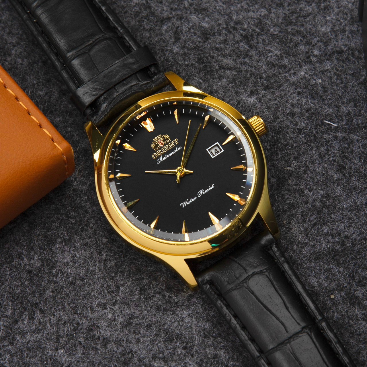 8PM - Đồng hồ nam Orient dây da cao cấp 39mm sang trọng - Full Box