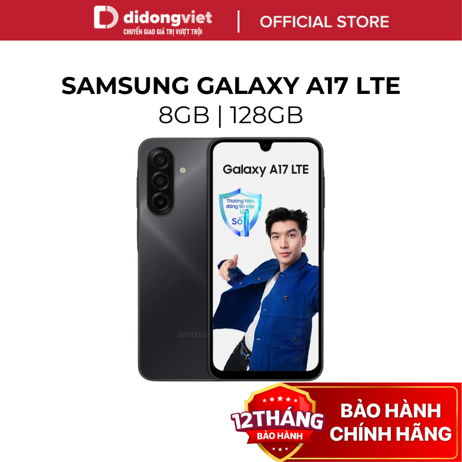 Samsung Galaxy A17 Lte 8Gb Phone |   128Gb - 6.7" 90Hz Screen, 5000Mah - Genuine Product