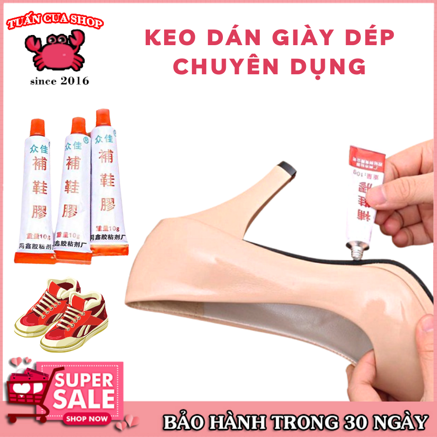 Keo dán giày dép, keo dán guốc co giãn đàn hồi tốt, keo dán đa năng siêu bám dính, kháng nước tốt