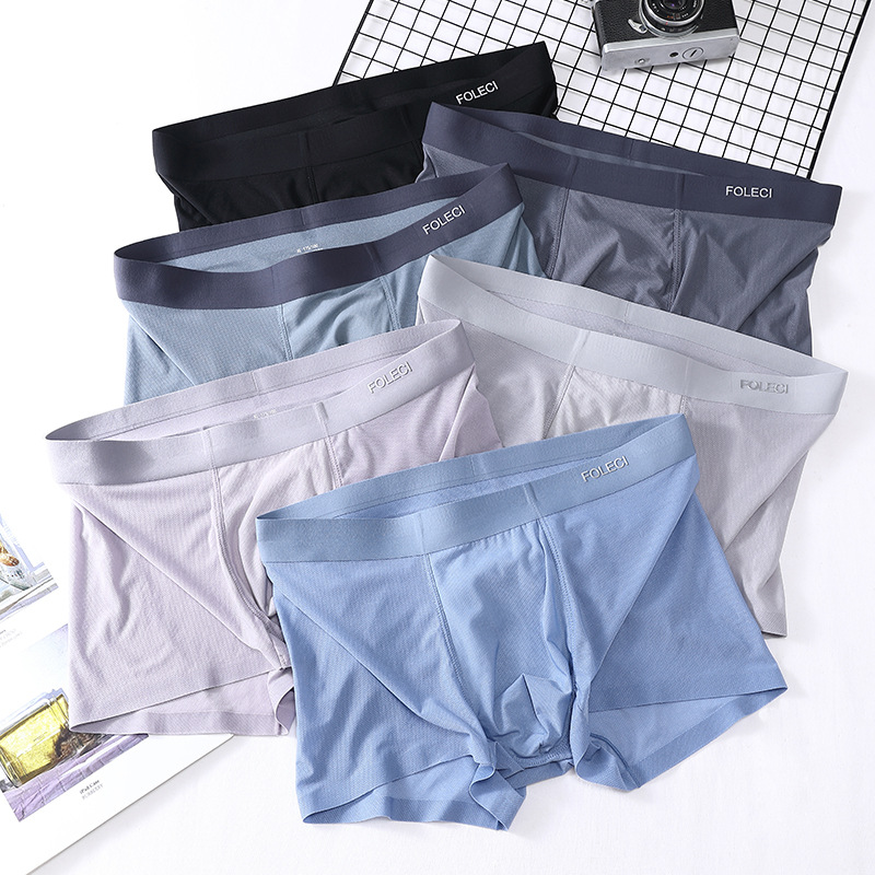 Boxer nam Foleci Zentoman cao cấp lụa băng siêu mềm mịn, có lỗ thoáng khí